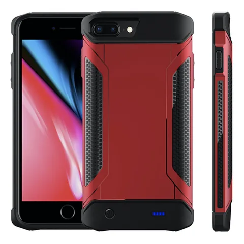 Чохол-акумулятор iBattery для iPhone 6/6s/7/8 Plus протиударний 5000 mAh red