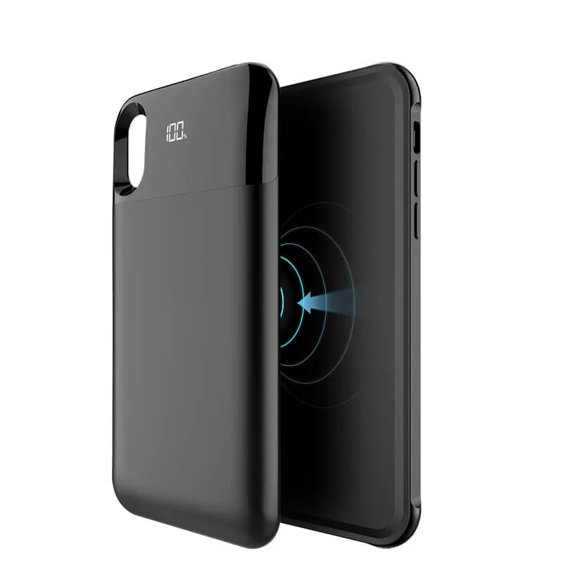 Чохол-зарядка iBattery для iPhone Xr магнітний з QI 5500 mAh black