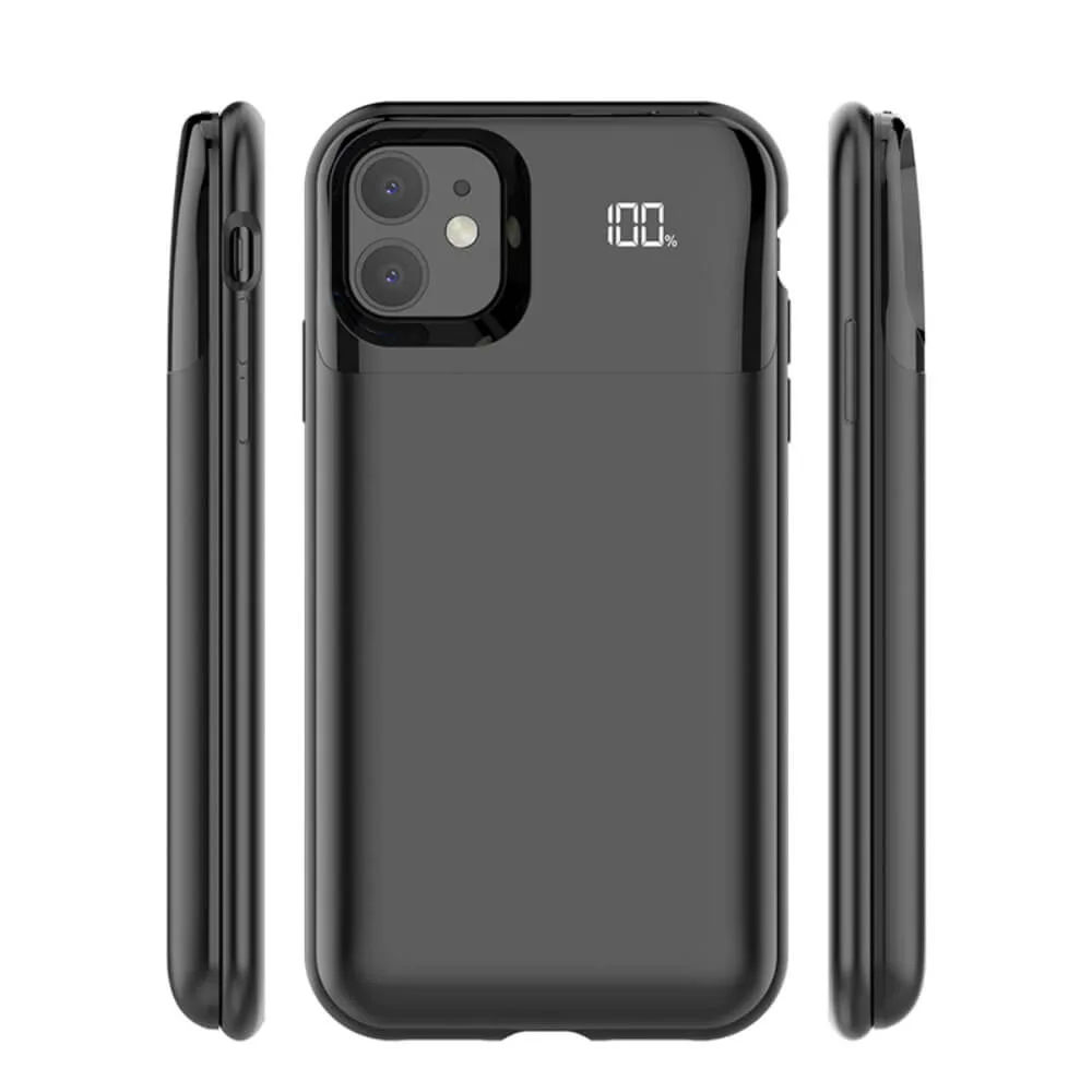 Чехол зарядка для iPhone 11 магнитный в черном цвете фото 1