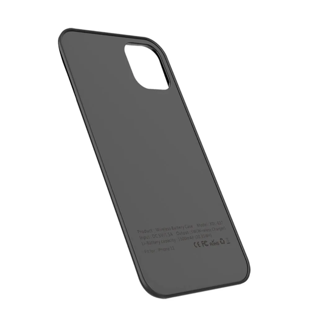 Чехол зарядка для iPhone 11 магнитный в черном цвете фото 3