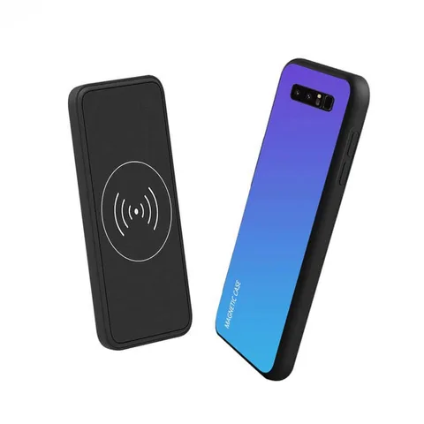 Магнітний Чохол зарядка Samsung S8 5000 mAh blue iBattery