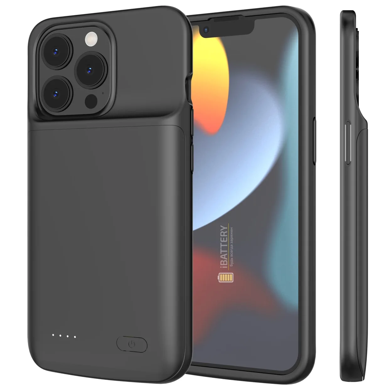 Чехол-аккумулятор iBattery для iPhone 13 Pro Max Nevest 4800 mAh black — фото 2