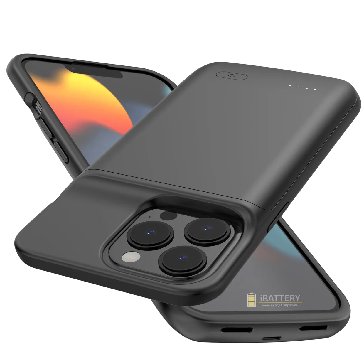 Чехол-аккумулятор iBattery для iPhone 13 Pro Max Nevest 4800 mAh black — фото 4