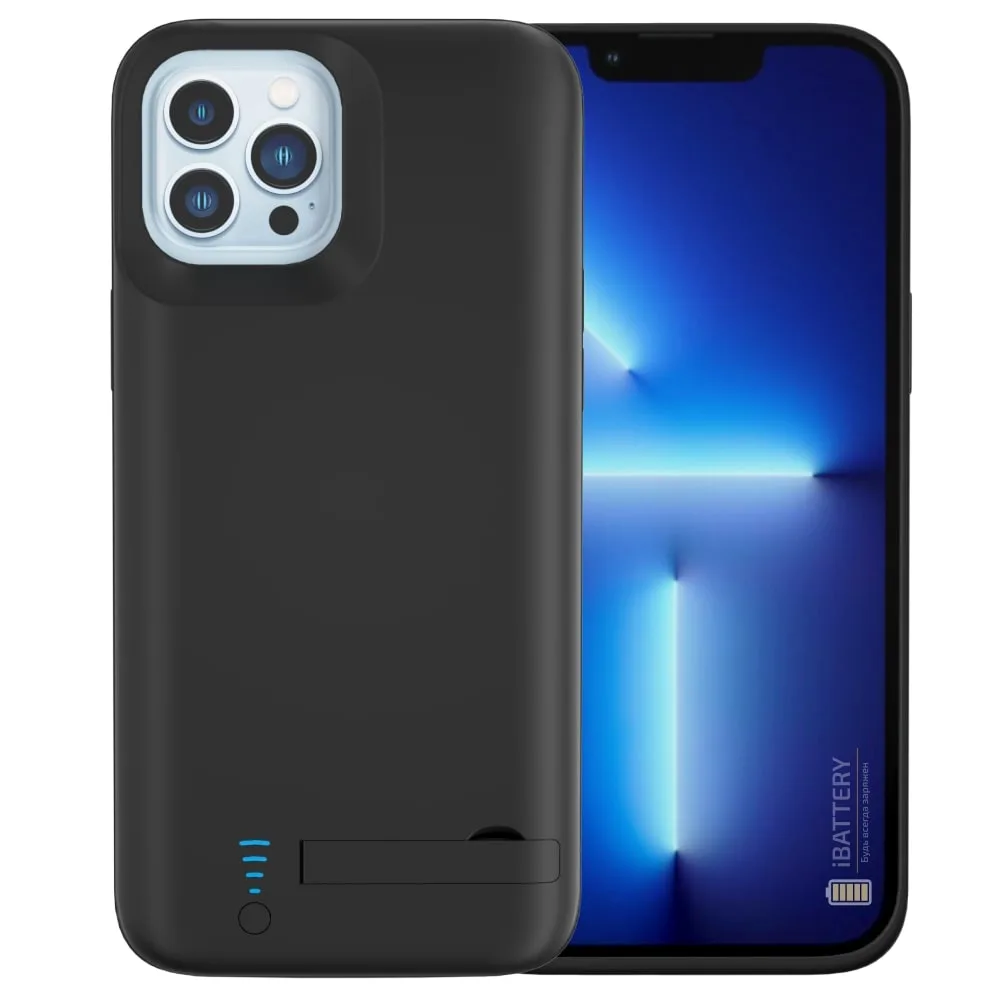 Чехол-аккумулятор iBattery для iPhone 13 Pro Max Bracket 6000 mAh black