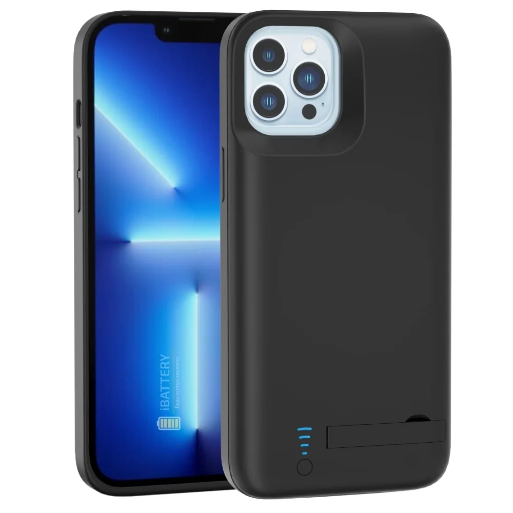 Чехол-аккумулятор iBattery для iPhone 13 Pro Max Bracket 6000 mAh black — фото 2