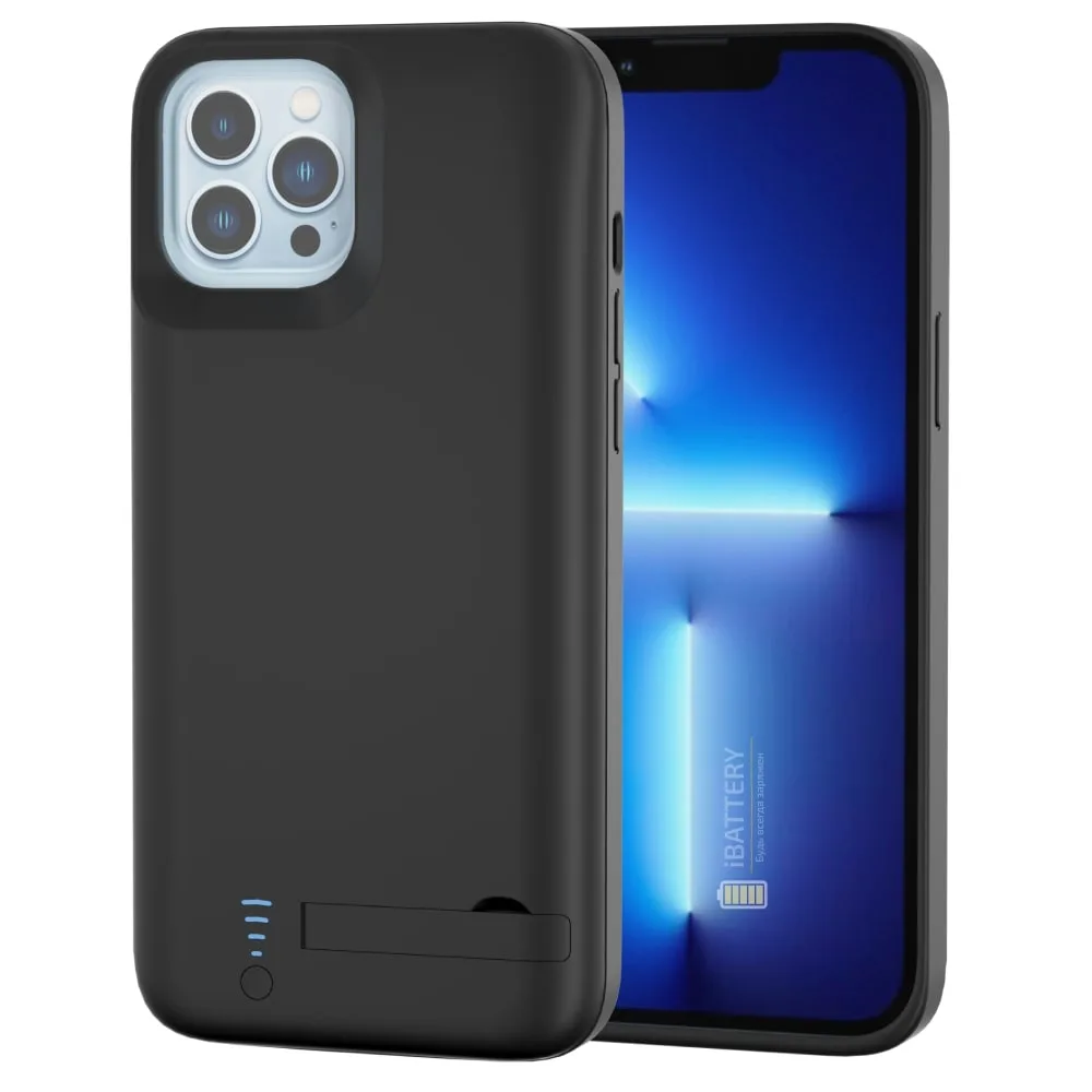 Чехол-аккумулятор iBattery для iPhone 13 Pro Max Bracket 6000 mAh black — фото 3