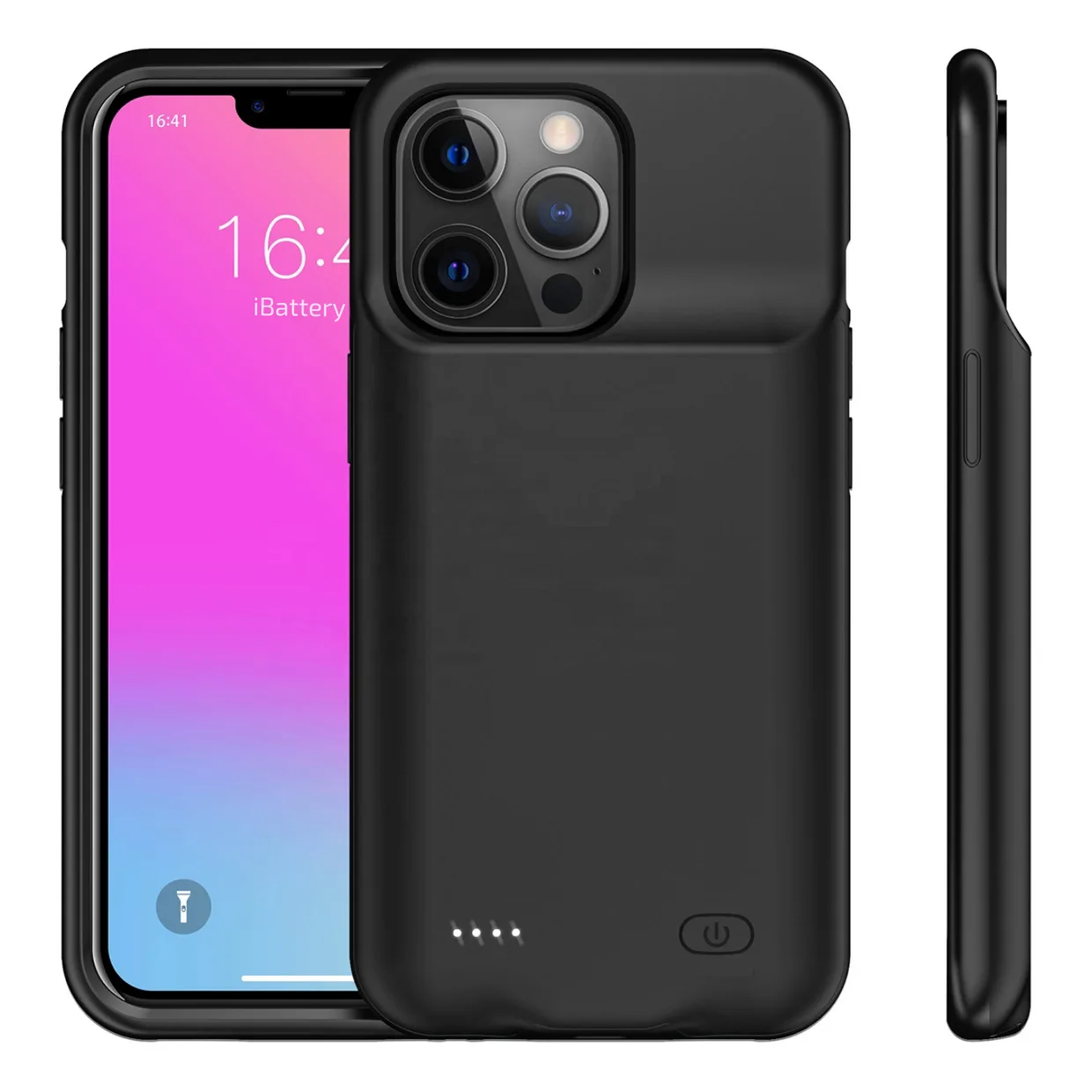 Чехол-батарея iBattery для iPhone 13 Pro Max Slan 6000 mAh black — фото 2