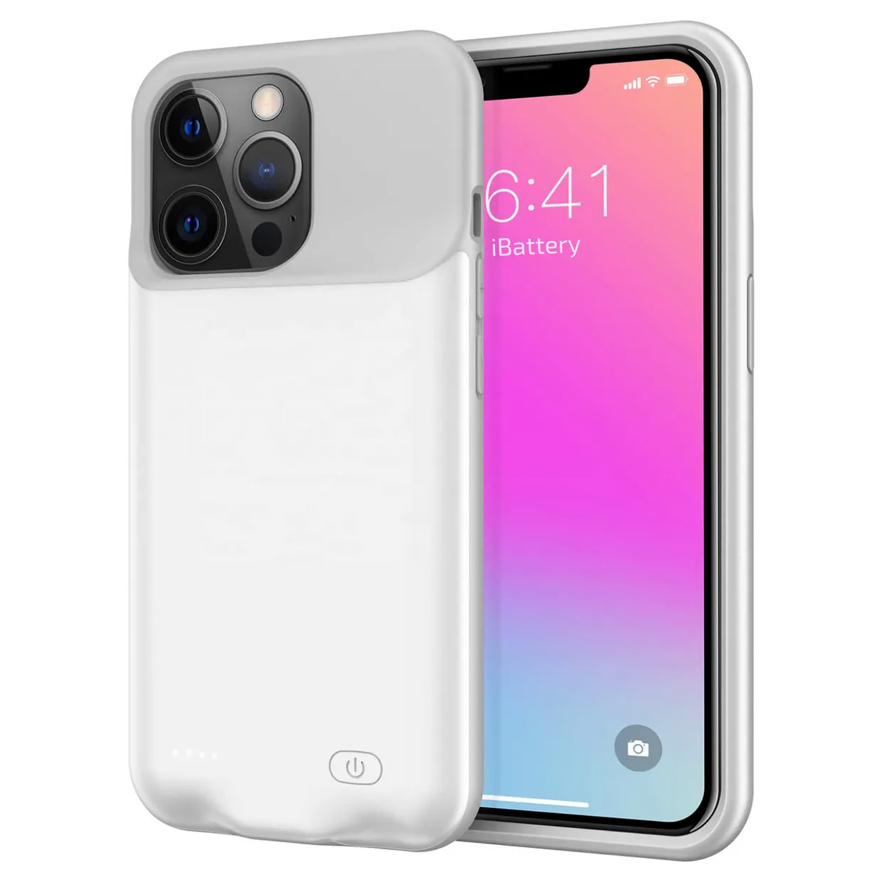 Чехол-батарея iBattery для iPhone 13 Pro Max Slan 6000 mAh white — фото 3