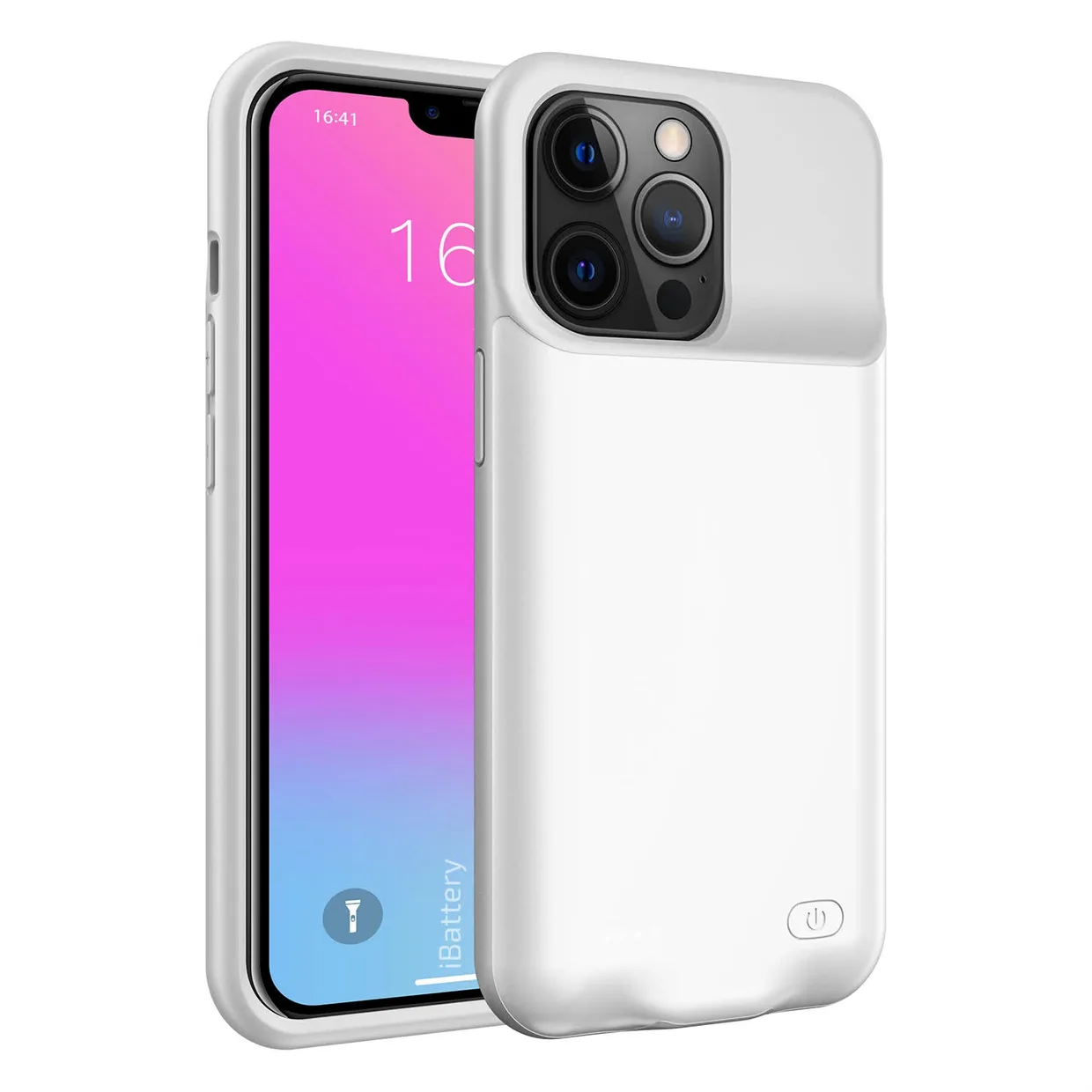 Чехол-батарея iBattery для iPhone 13 Pro Max Slan 6000 mAh white — фото 4
