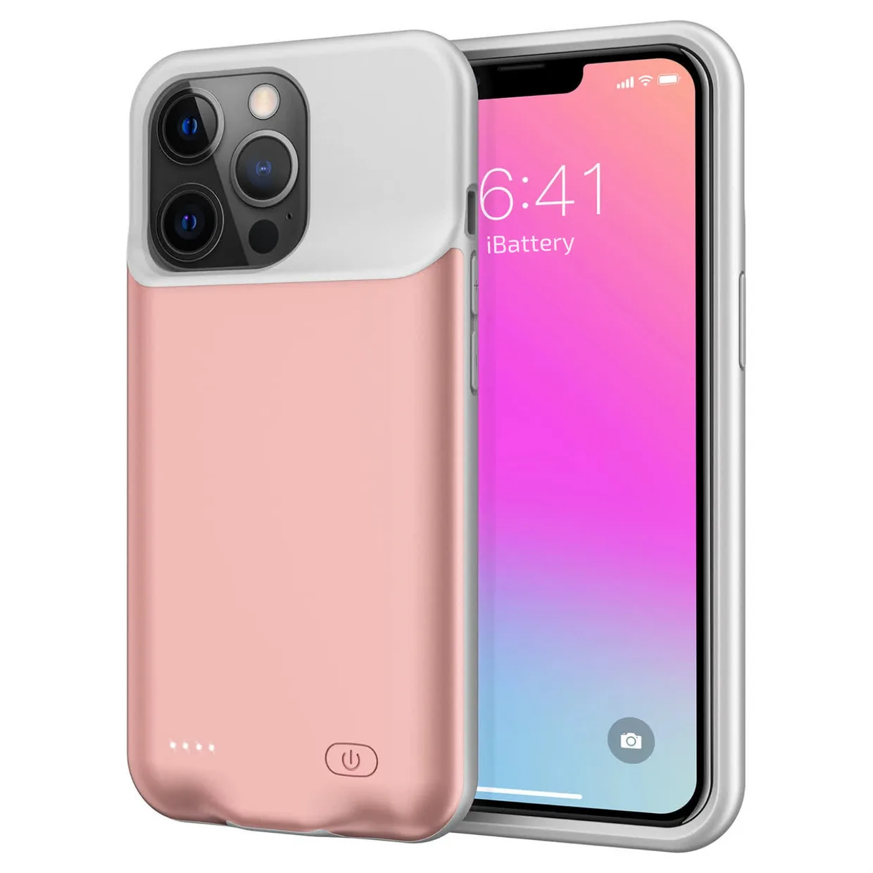 Чехол-батарея iBattery для iPhone 13 Pro Max Slan 6000 mAh rose — фото 3