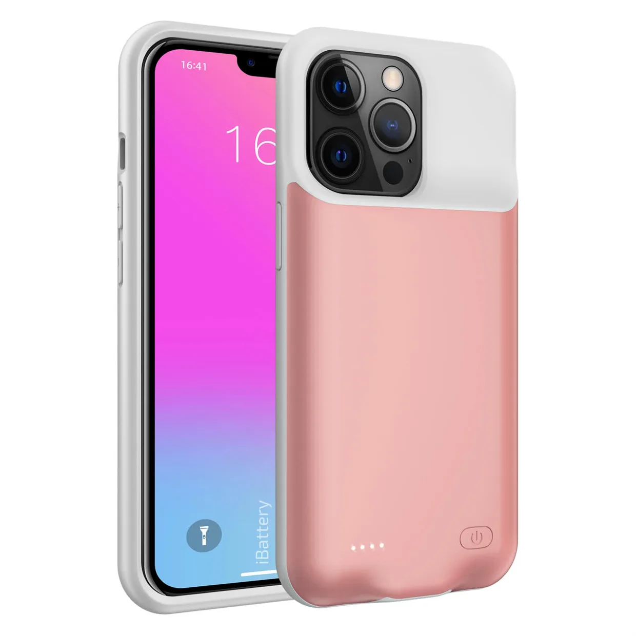 Чехол-батарея iBattery для iPhone 13 Pro Max Slan 6000 mAh rose — фото 4