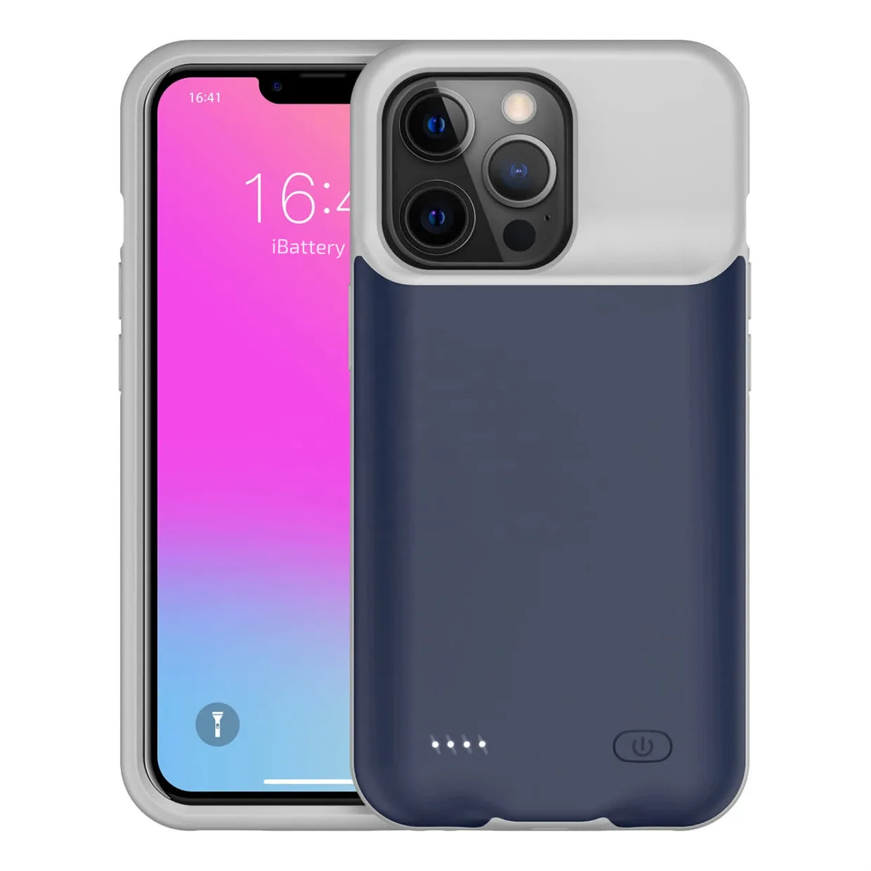 Чехол-батарея iBattery для iPhone 13 Pro Max Slan 6000 mAh blue