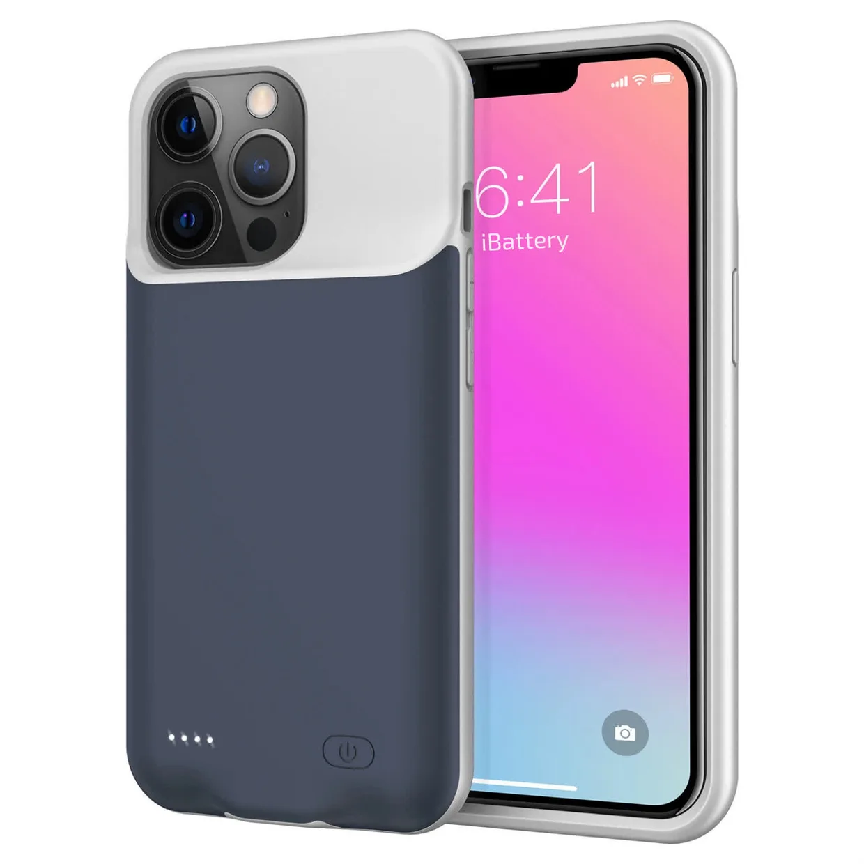 Чехол-батарея iBattery для iPhone 13 Pro Max Slan 6000 mAh blue — фото 3
