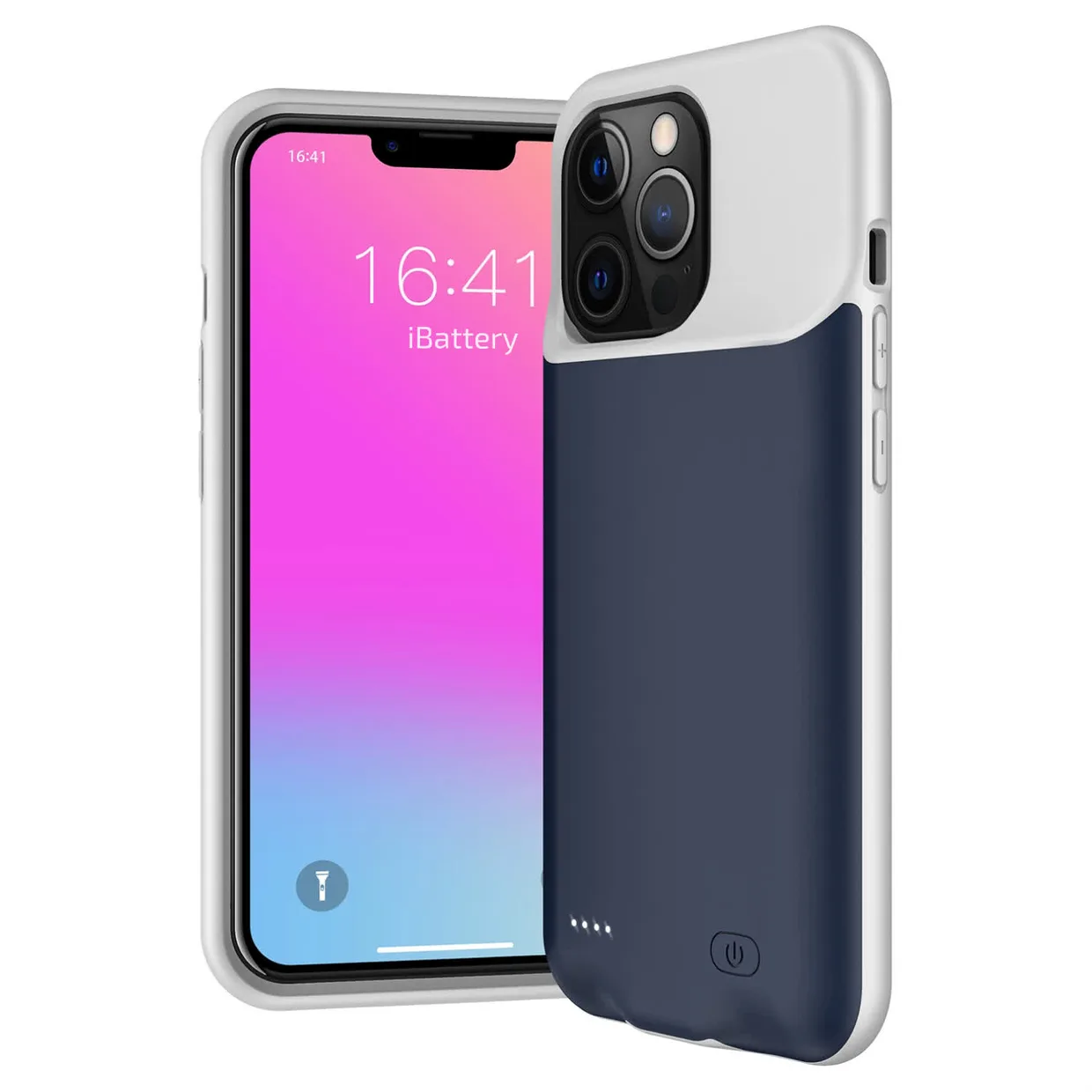 Чехол-батарея iBattery для iPhone 13 Pro Max Slan 6000 mAh blue — фото 4