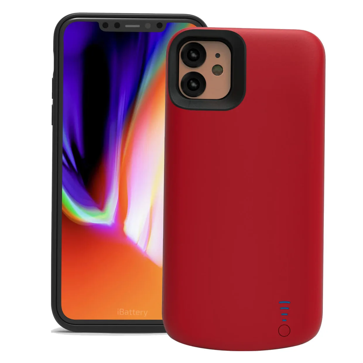 Чехол-аккумулятор iBattery для iPhone 11 Bracket Lite 6000 mAh red