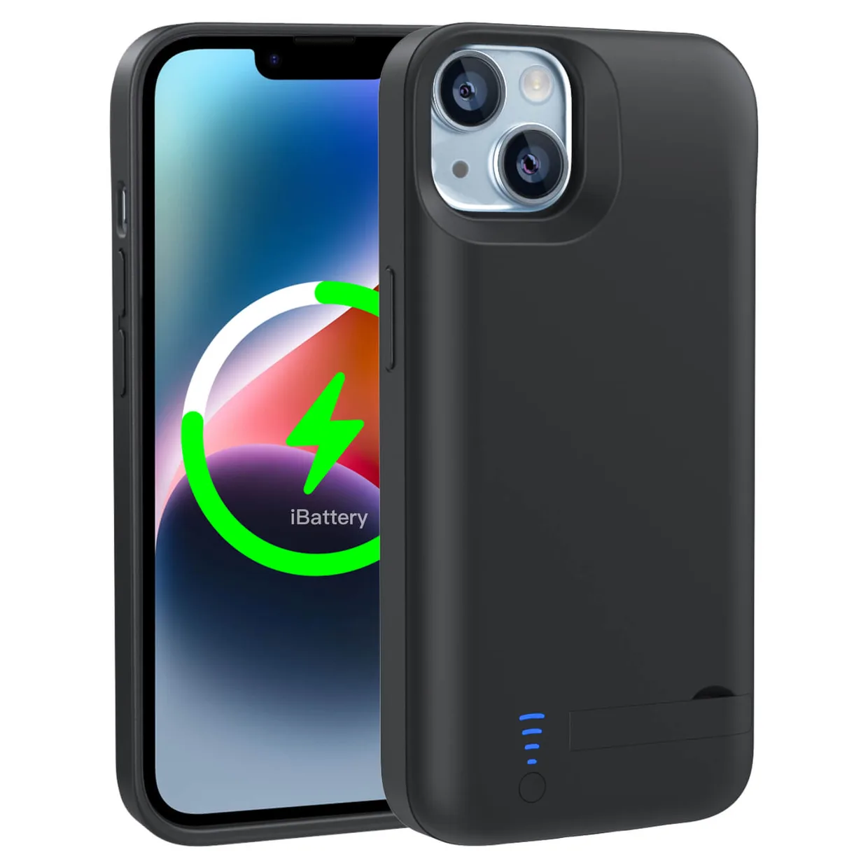 Чехол-зарядка iBattery для iPhone 14 Bracket 5000 mAh black — фото 2