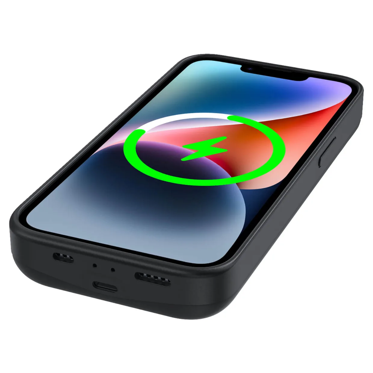 Чехол-зарядка iBattery для iPhone 14 Bracket 5000 mAh black — фото 5