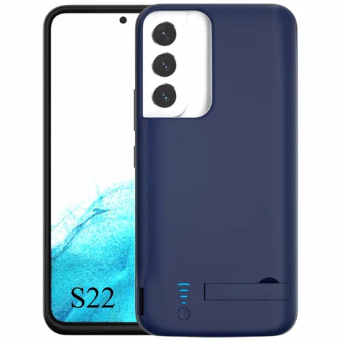 Чохол зарядка Samsung S22 blue 5000 mAh iBattery