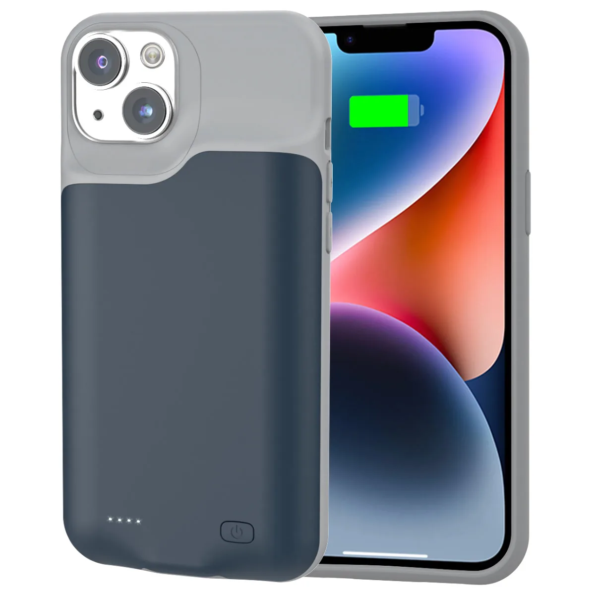 Чехол-зарядка iBattery для iPhone 14 Slan 5000 mAh Blue — фото 3