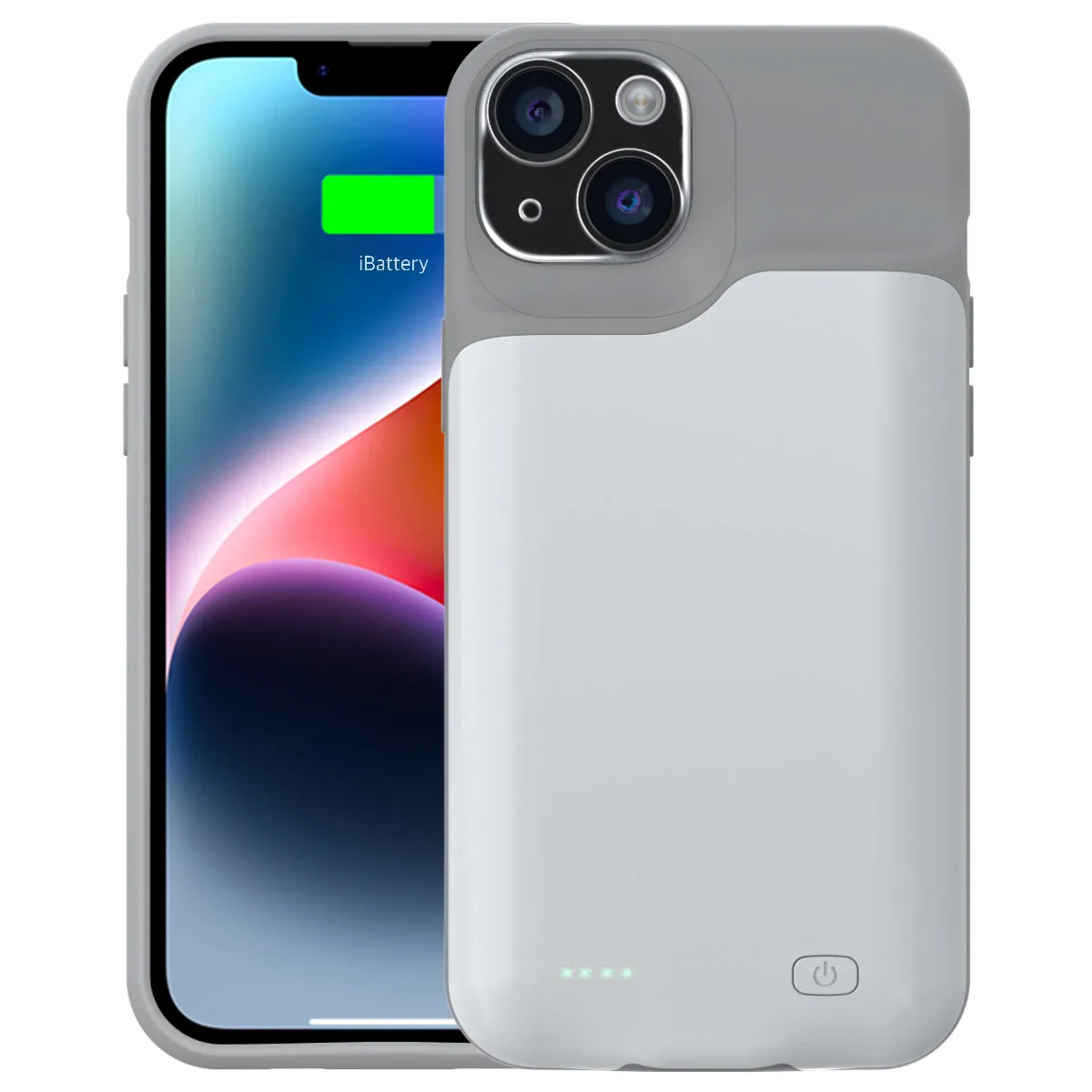Чехол-зарядка iBattery для iPhone 14 Slan 5000 mAh White