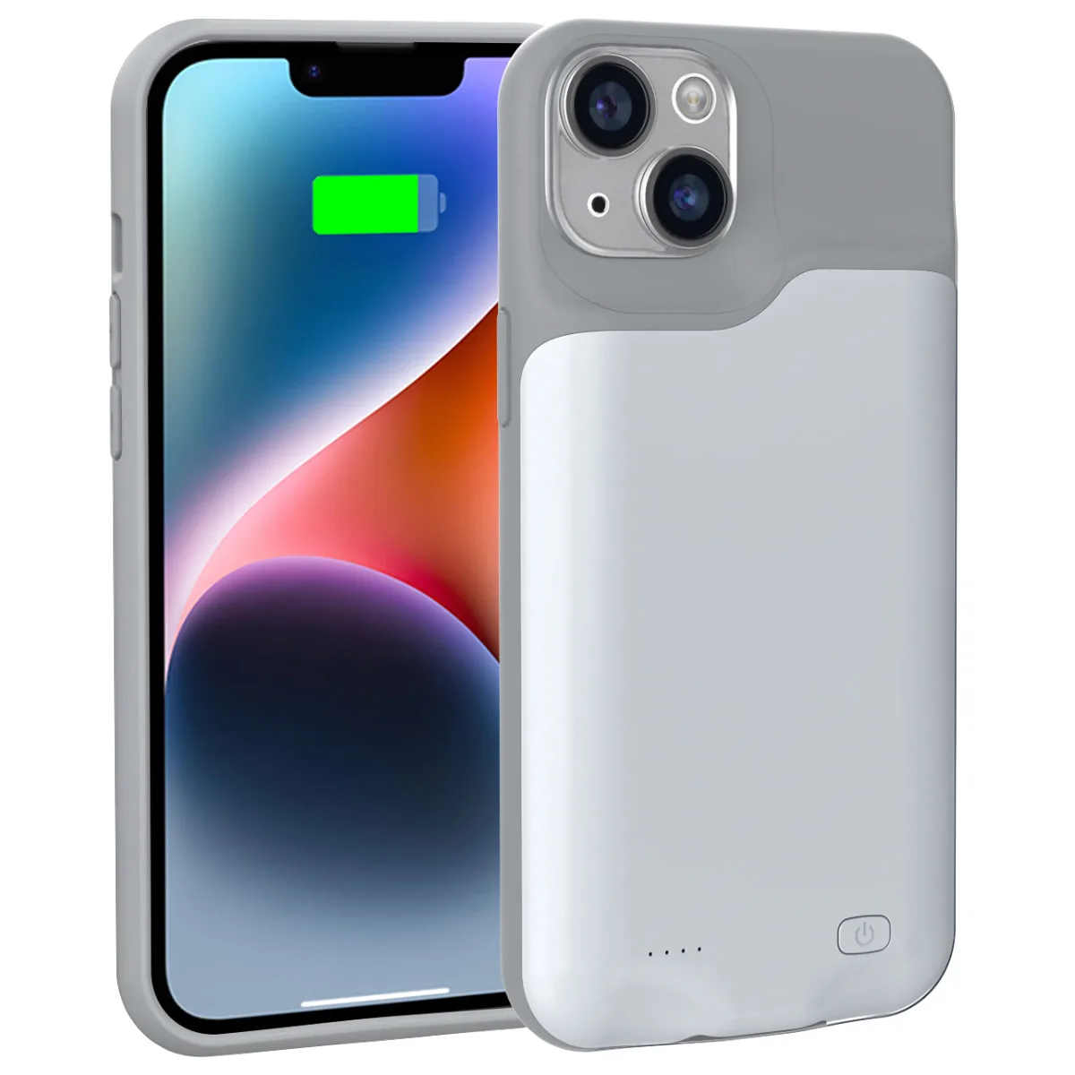 Чехол-зарядка iBattery для iPhone 14 Slan 5000 mAh White — фото 2