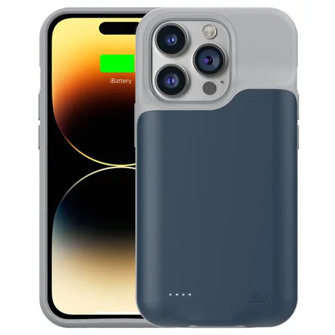 Чохол-зарядка iBattery для iPhone 14 Pro Slan 5000 mAh Blue