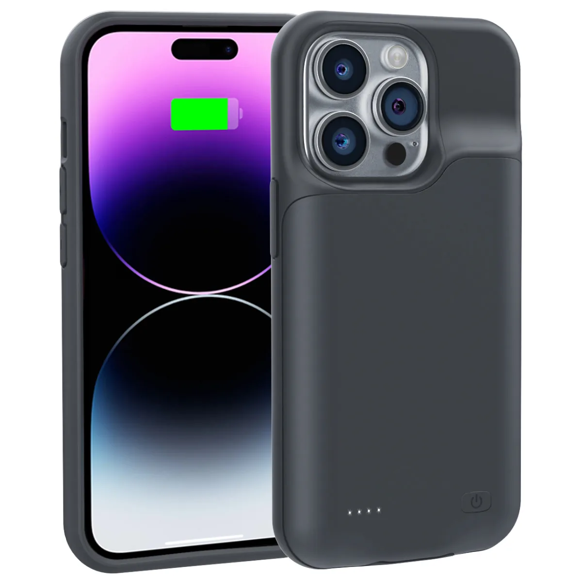 Чехол-зарядка iBattery для iPhone 14 Pro Max Slan 6000 mAh black — фото 2