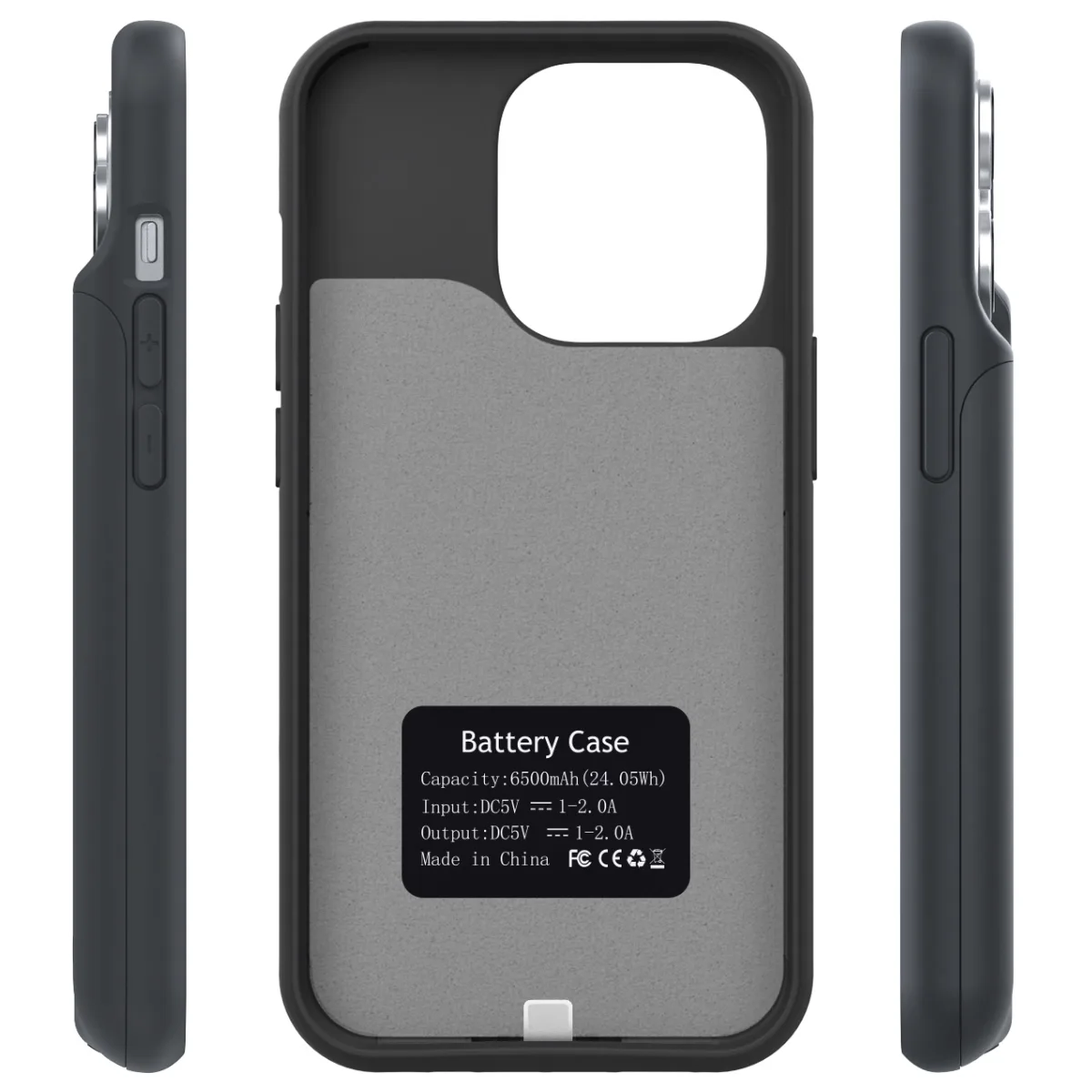 Чехол-зарядка iBattery для iPhone 14 Pro Max Slan 6000 mAh black — фото 5