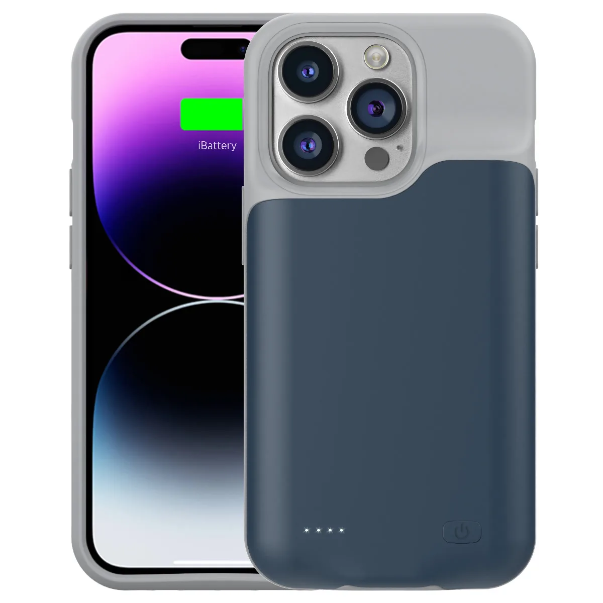 Чехол-зарядка iBattery для iPhone 14 Pro Max Slan 6000 mAh blue