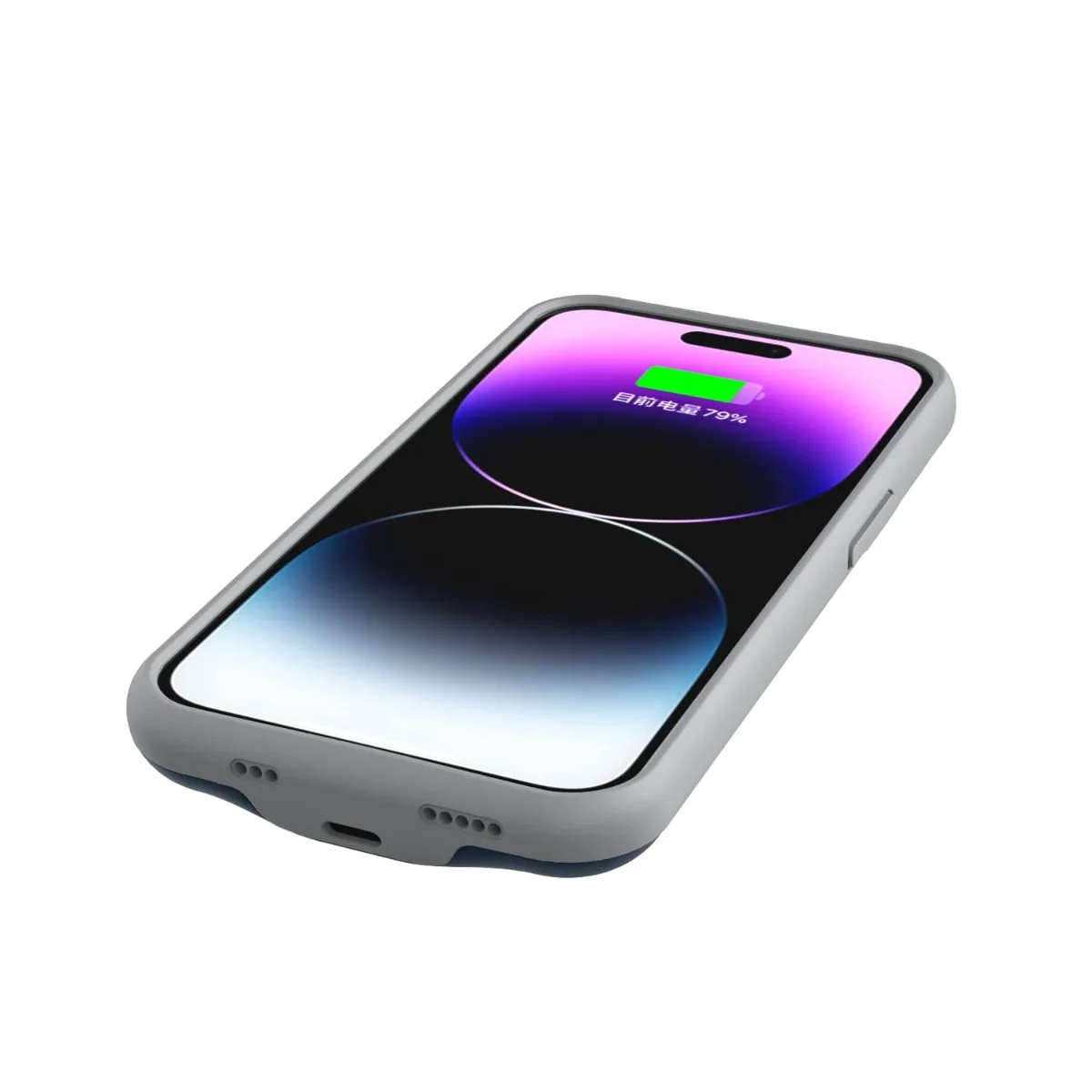 Чехол-зарядка iBattery для iPhone 14 Pro Max Slan 6000 mAh blue — фото 10