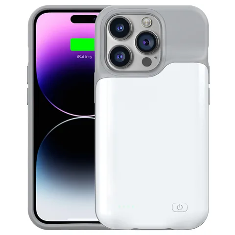 Чохол-зарядка iBattery для iPhone 14 Pro Max Slan 6000 mAh white