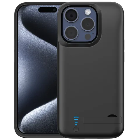 Чохол-зарядка iBattery для iPhone 15 Pro Bracket 5000 mAh black