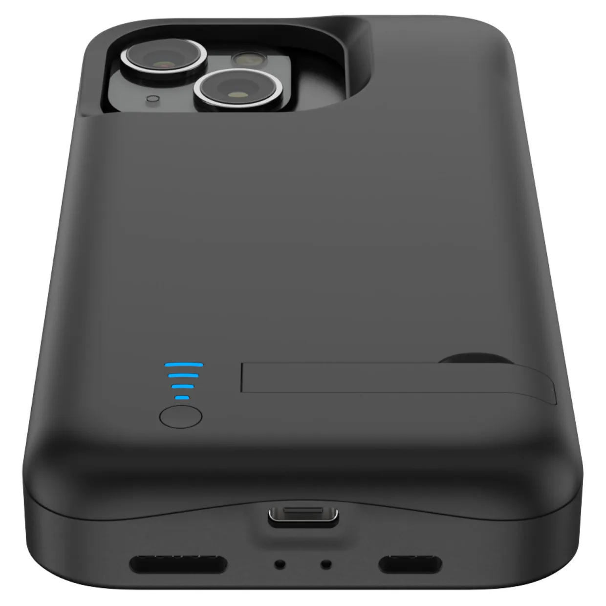 Чехол-зарядка iBattery для iPhone 15 Plus Bracket 6000 mAh black — фото 6