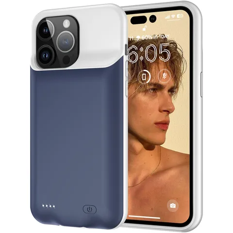 Чохол-зарядка iBattery для iPhone 15 Pro Max Slan 6000 mAh Blue