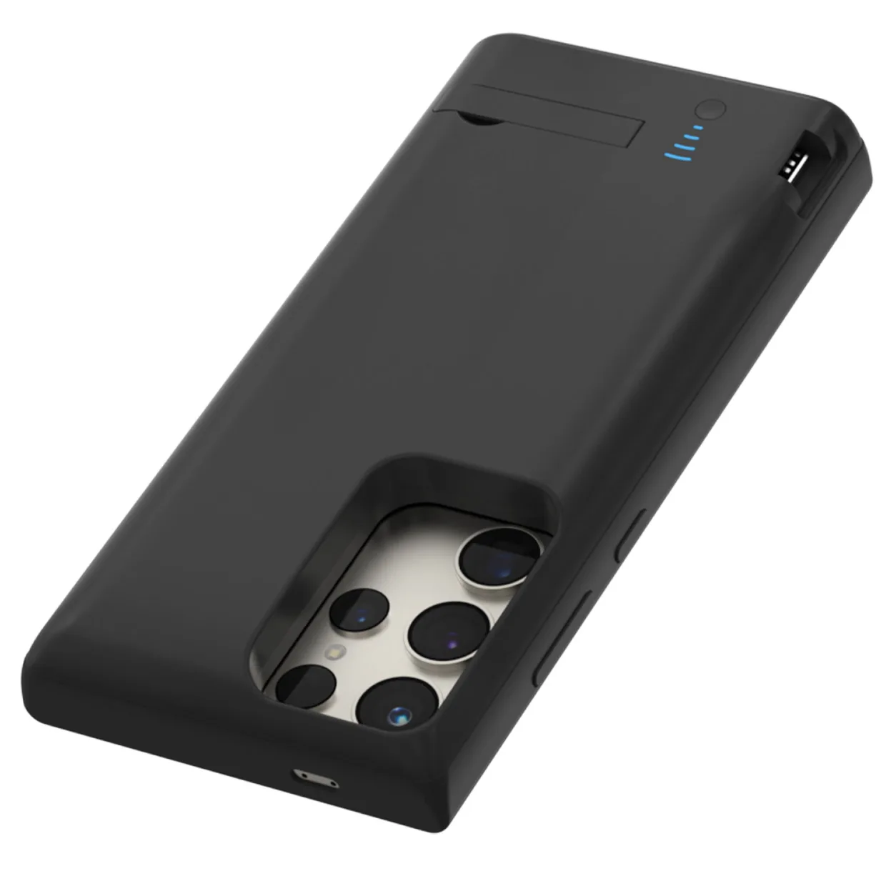 Чохол-зарядка iBattery для Samsung S24 Ultra Bracket 6000 mAh Black — фото 8