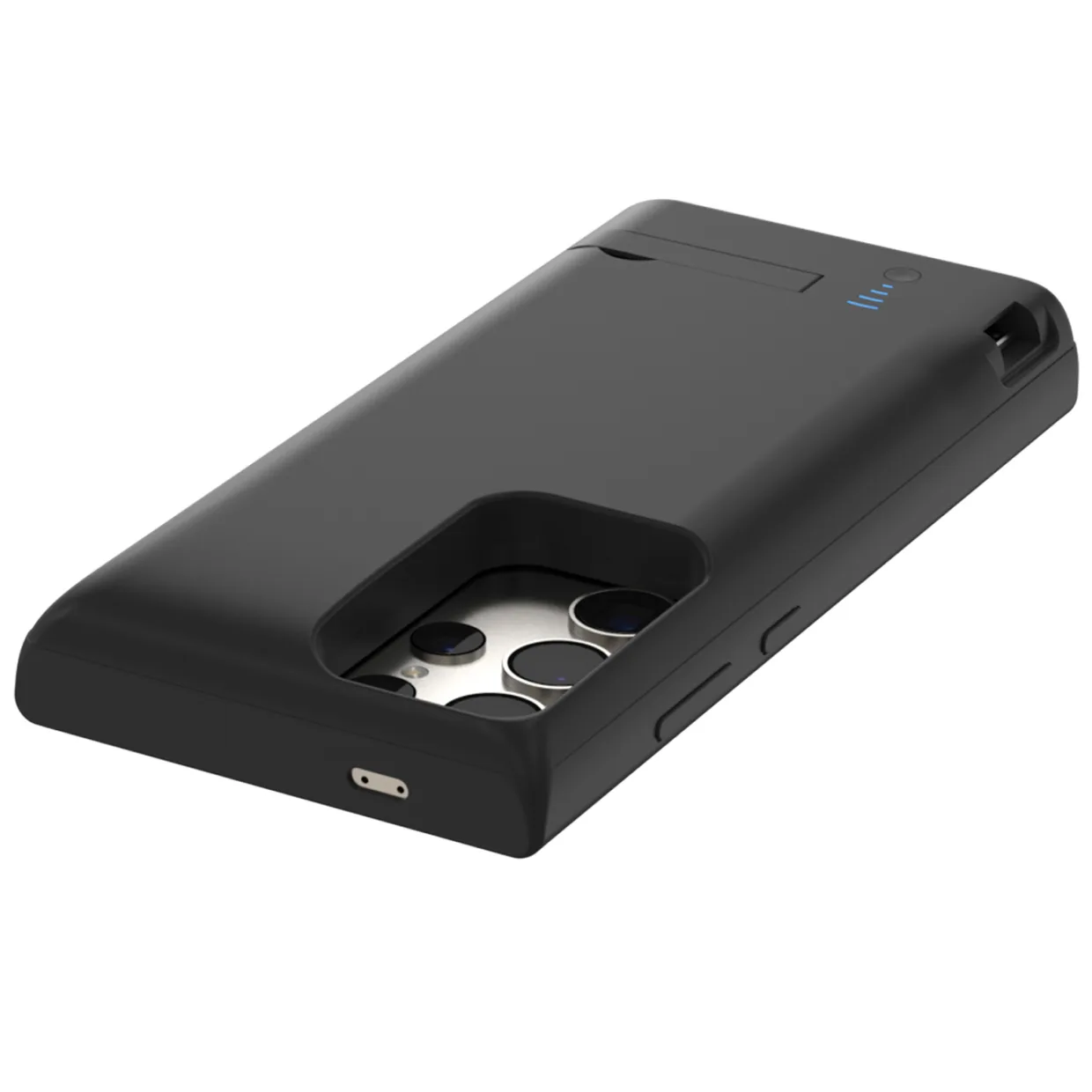 Чохол-зарядка iBattery для Samsung S24 Ultra Bracket 6000 mAh Black — фото 11