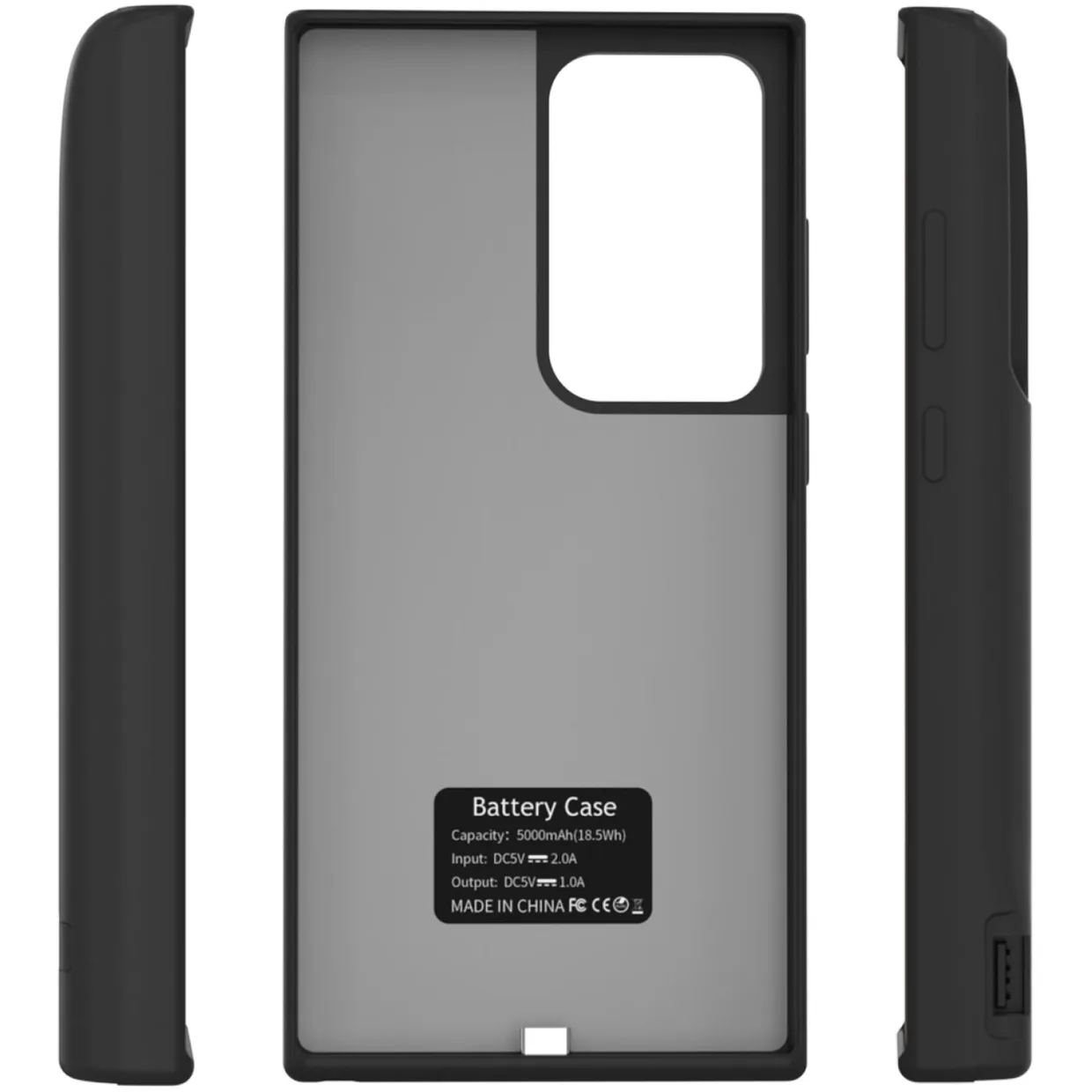Чохол-зарядка iBattery для Samsung S24 Ultra Bracket 6000 mAh Black — фото 12
