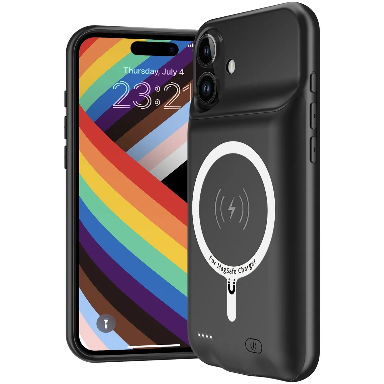 Чохол powerbank iBattery для iPhone 16 Slan QI MagSafe 5000 mAh Black — фото 3