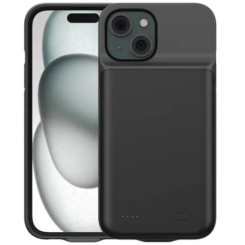 Чохол-зарядка iBattery для iPhone 15 Batlow 5000 mAh Black