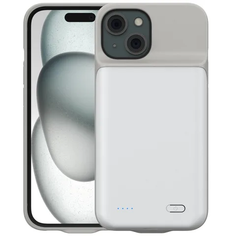 Чохол-зарядка iBattery для iPhone 15 Batlow 5000 mAh White