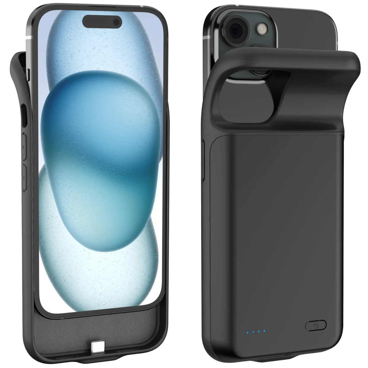 Чехол-зарядка iBattery для iPhone 15 Plus Batlow 6000 mAh Black — фото 5