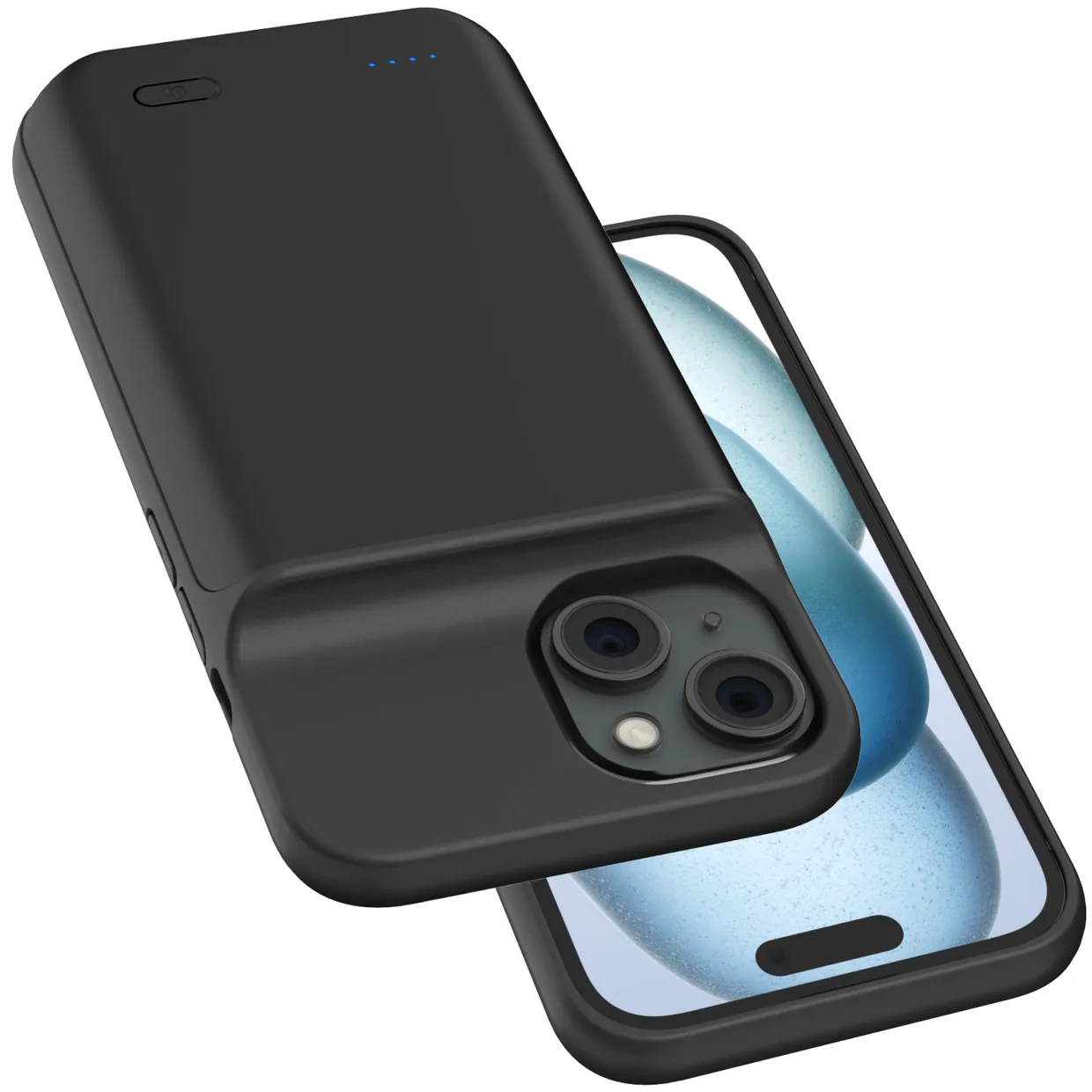 Чехол-зарядка iBattery для iPhone 15 Plus Batlow 6000 mAh Black — фото 15