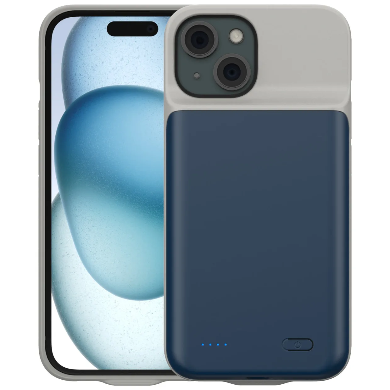 Чехол-зарядка iBattery для iPhone 15 Plus Batlow 6000 mAh Blue