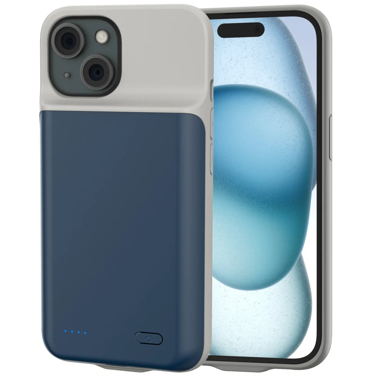 Чехол-зарядка iBattery для iPhone 15 Plus Batlow 6000 mAh Blue — фото 2