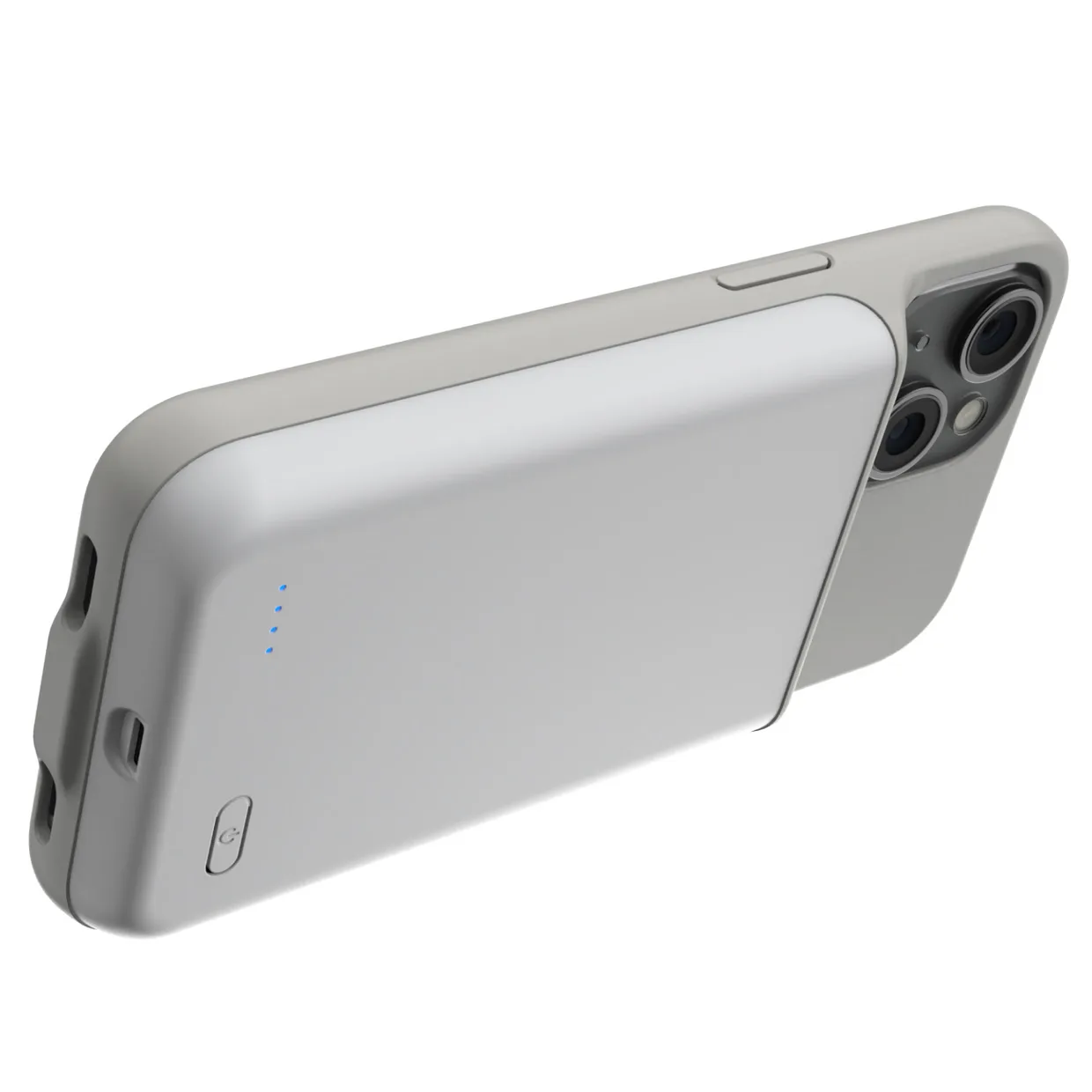 Чехол-зарядка iBattery для iPhone 15 Plus Batlow 6000 mAh White — фото 6