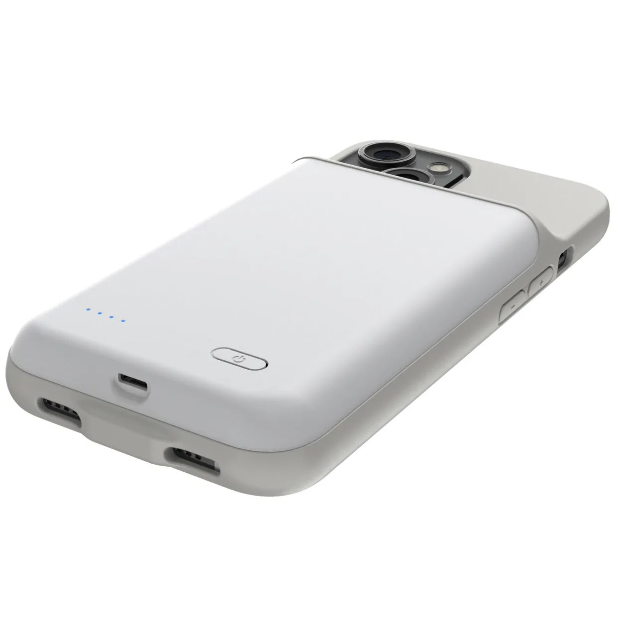 Чехол-зарядка iBattery для iPhone 15 Plus Batlow 6000 mAh White — фото 7