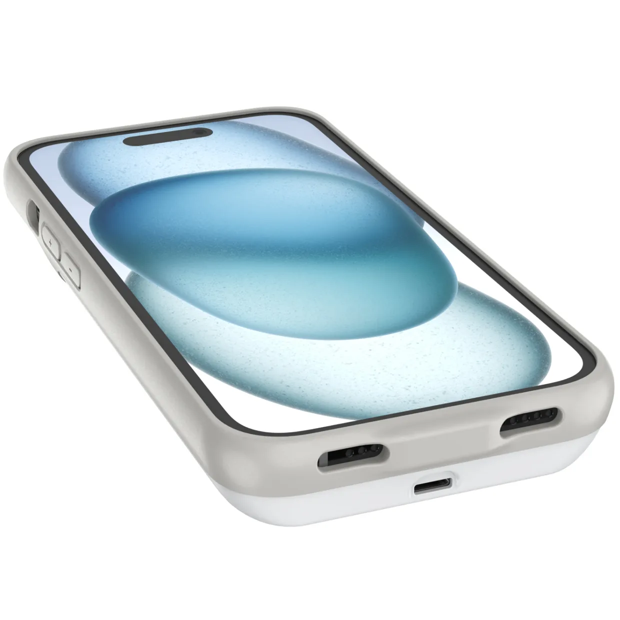 Чехол-зарядка iBattery для iPhone 15 Plus Batlow 6000 mAh White — фото 12