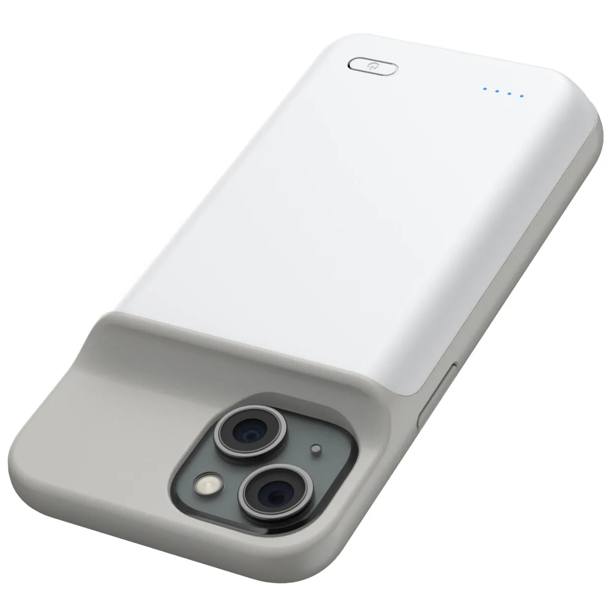 Чехол-зарядка iBattery для iPhone 15 Plus Batlow 6000 mAh White — фото 13