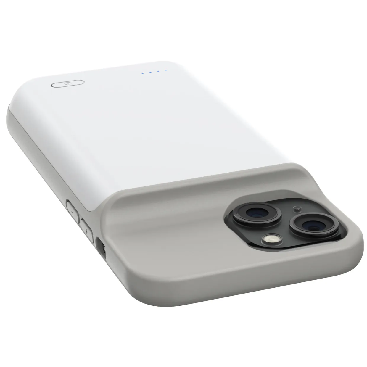 Чехол-зарядка iBattery для iPhone 15 Plus Batlow 6000 mAh White — фото 14