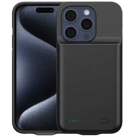 Чохол-зарядка iBattery для iPhone 15 Pro Batlow 5000 mAh Black